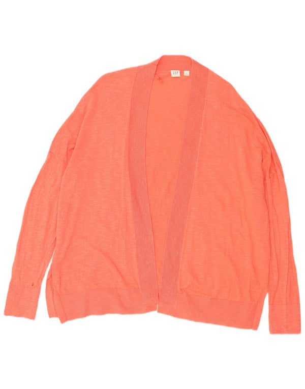 Gap Damen Übergroßer offener Cardigan-Pullover UK 18 XL Orange Baumwolle
