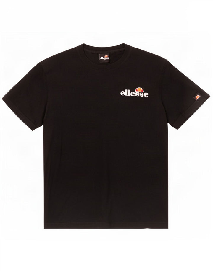 Ellesse Herren T-Shirt Top Medium Schwarz Baumwolle