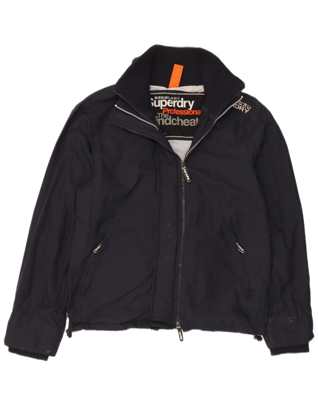 SUPERDRY Herren The Windcheater Graphic Regenjacke UK 40 Large Marineblau