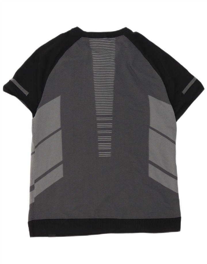 UNDER ARMOUR Herren T-Shirt Top XL Schwarz Nadelstreifen Polyester