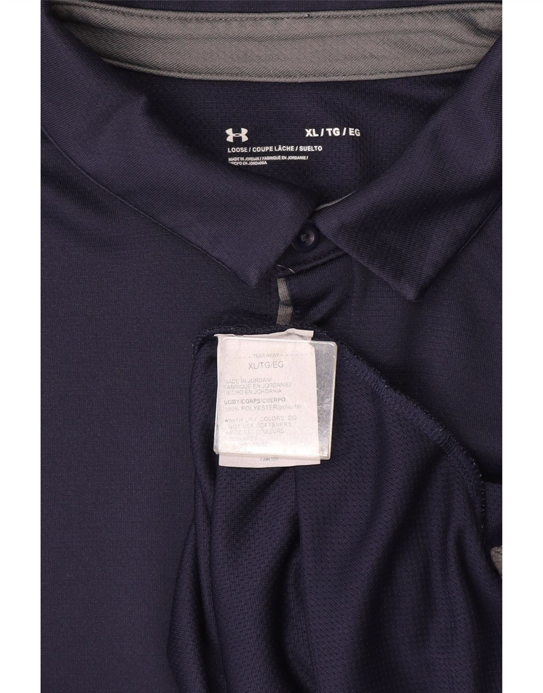 Under Armour Herren Poloshirt XL Marineblau Polyester