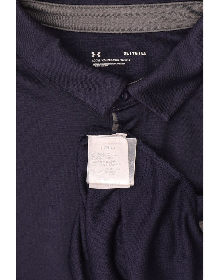 Under Armour Herren Poloshirt XL Marineblau Polyester