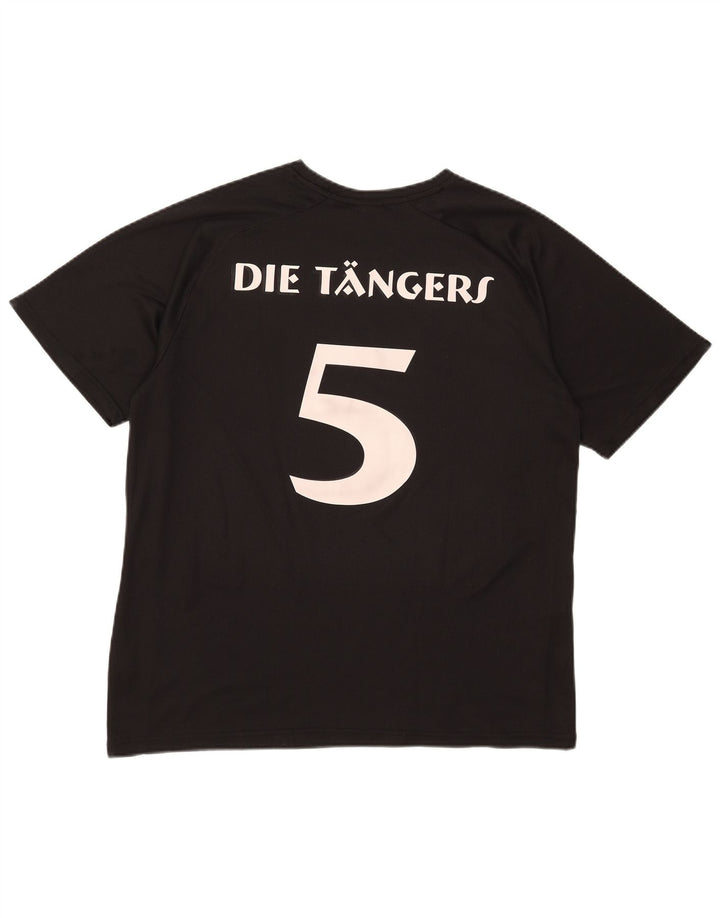 Puma Herren Grafik-T-Shirt-Oberteil Mittelschwarz gestreift aus Polyester