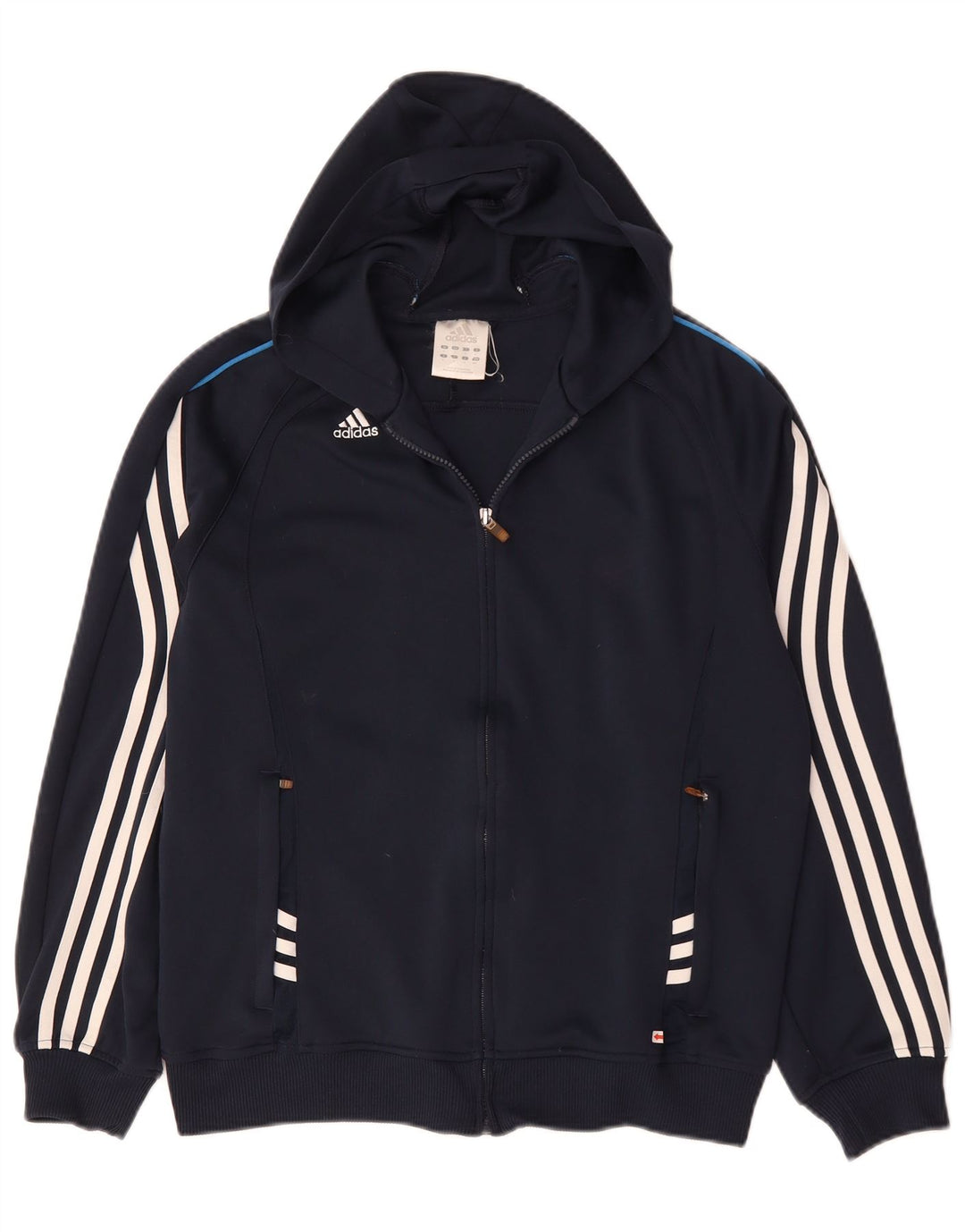 Adidas Herren Climalite Zip Hoodie Pullover Small Marineblau Polyester