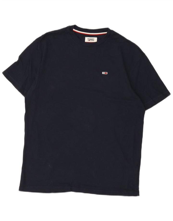 Tommy Hilfiger Herren T-Shirt Top Small Marineblau Baumwolle