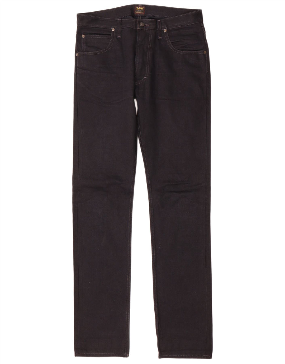 Lee Herren 101 Rider Slim Jeans W31 L34 Schwarze Baumwolle