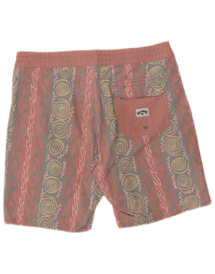 Billabong Herren Badeshorts Medium Pink Geometrisch
