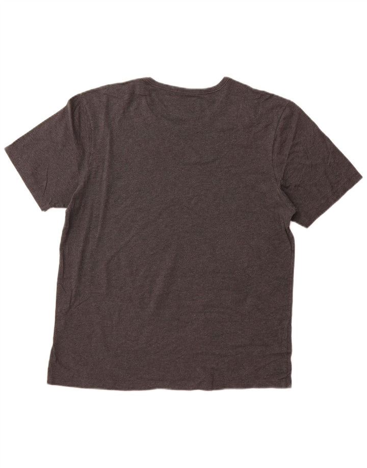 HUGO BOSS Damen T-Shirt Top UK 16 Large Grau Baumwolle