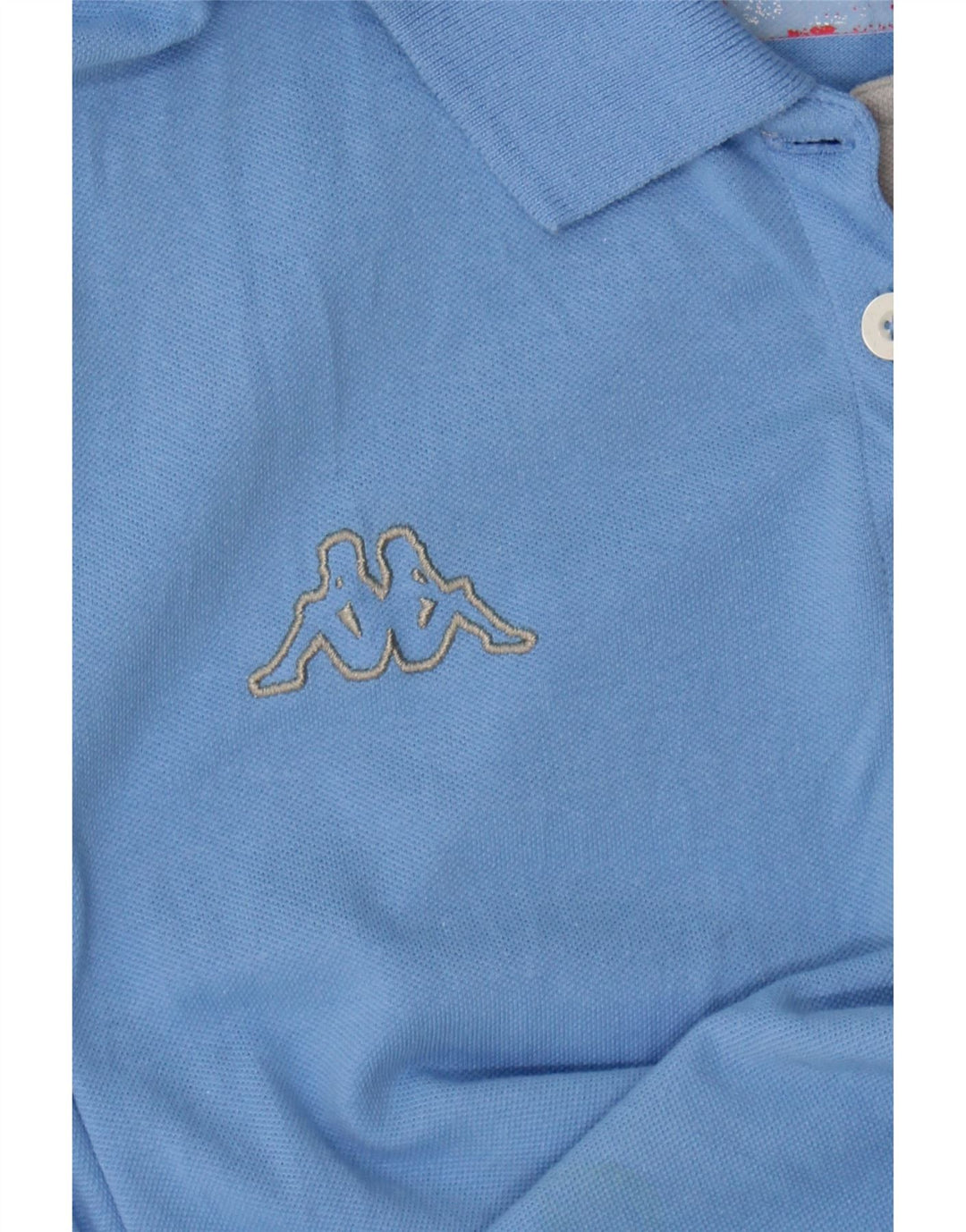 KAPPA Womens Polo Shirt UK 12 Medium Blue Vintage Kappa and Second-Hand Kappa from Messina Hembry 