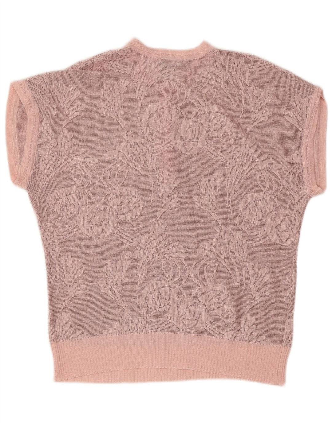 FREYA Damen-Pullover mit Rundhalsausschnitt, EU 40, Mittelrosa mit Blumenmuster