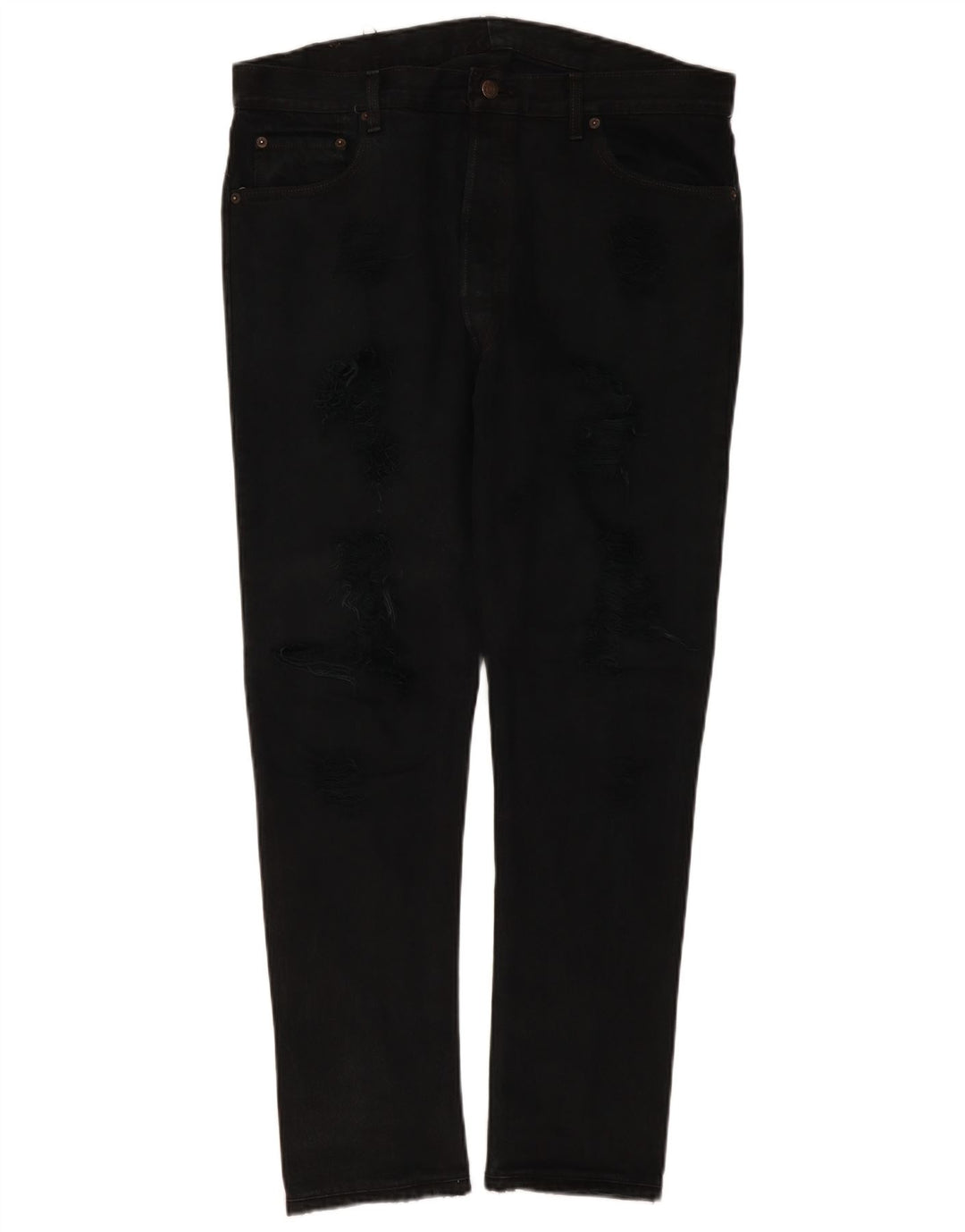 Levi's Damen Distressed Slim Jeans W38 L30 Schwarz