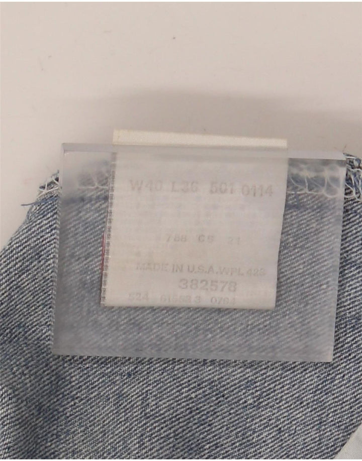 Levi's Herren 501 Straight Jeans W40 L30 Blaue Baumwolle