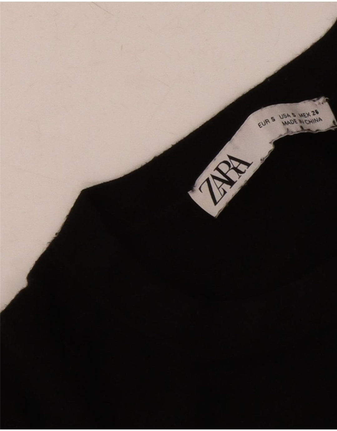 Zara Damen-Pullover mit Rundhalsausschnitt, Gr. 10, Größe S, Schwarz