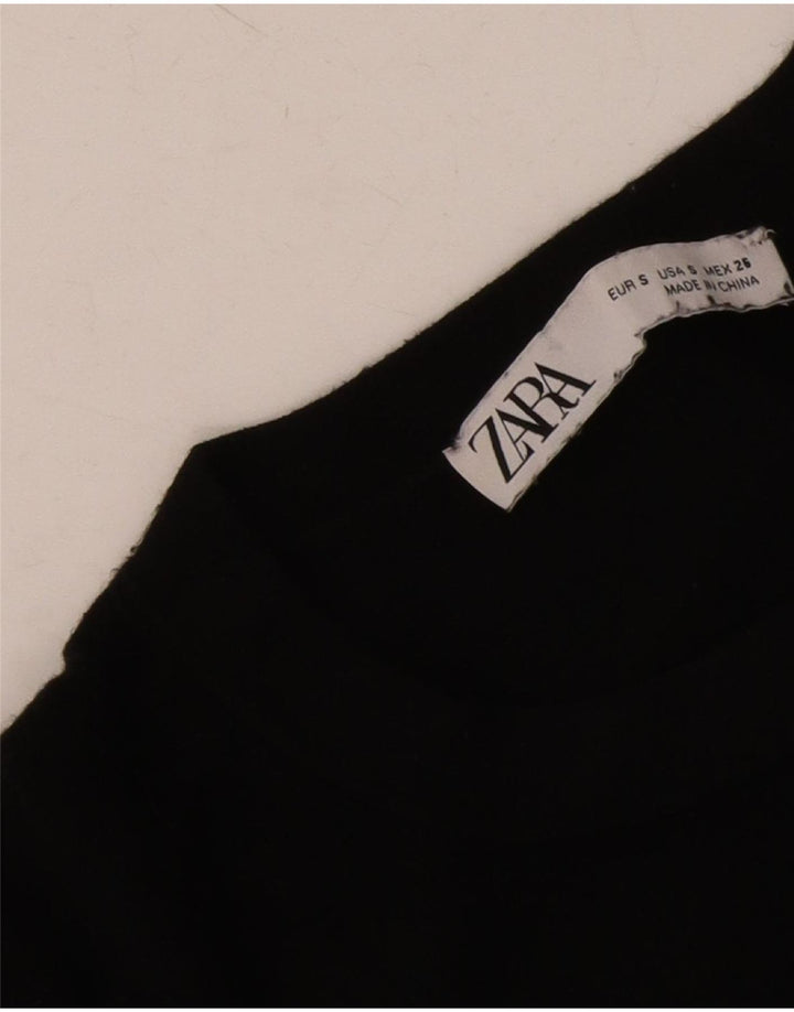 Zara Damen-Pullover mit Rundhalsausschnitt, Gr. 10, Größe S, Schwarz