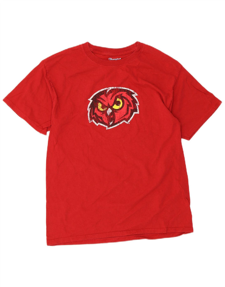 Champion Herren Grafik-T-Shirt-Oberteil Mittelrot