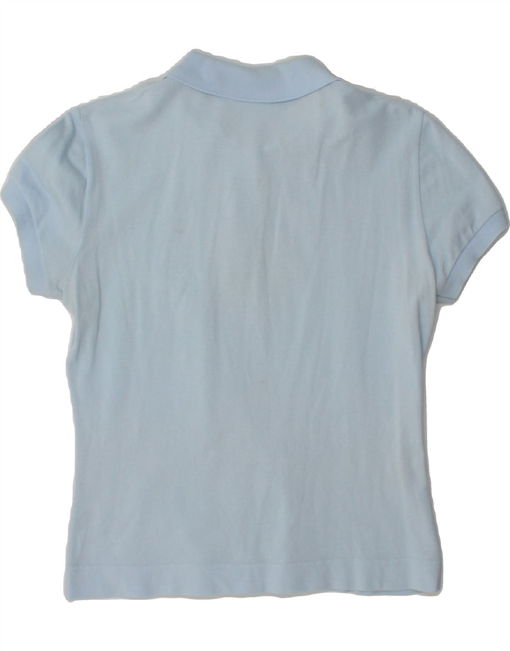LACOSTE Womens Polo Shirt Size 44 Large Blue Cotton Vintage Lacoste and Second-Hand Lacoste from Messina Hembry 