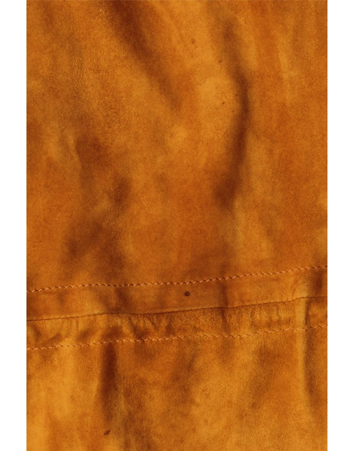 Umberto Olivieri Damen Wildlederjacke IT 44 Mittelbraun