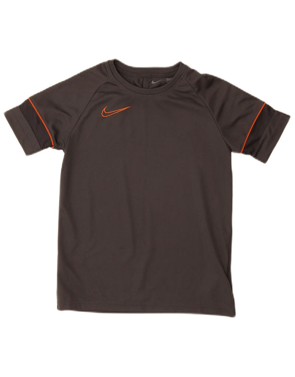 Nike Dri Fit T-Shirt-Oberteil für Jungen, 10–11 Jahre, mittelgraues Polyester