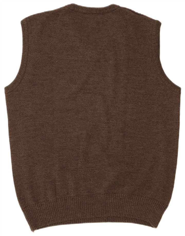 BEXLEYS Herren Weste Tank Top IT 54 XL braun gestreifte Wolle