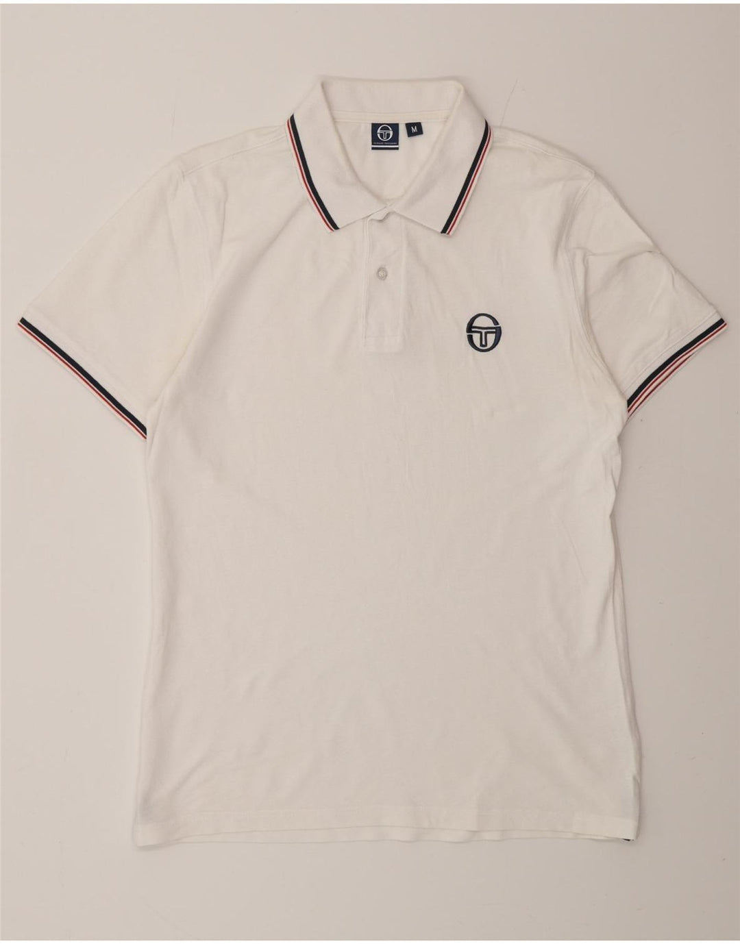 SERGIO TACCHINI Herren-Poloshirt aus mittelweißer Baumwolle