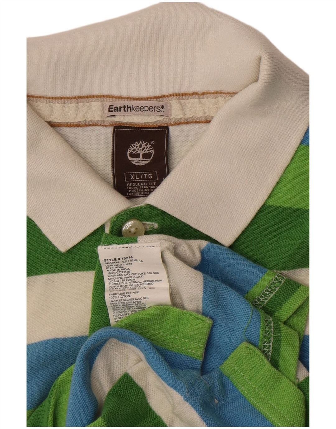 Timberland Herren Earthkeepers Poloshirt XL Mehrfarbig gestreift