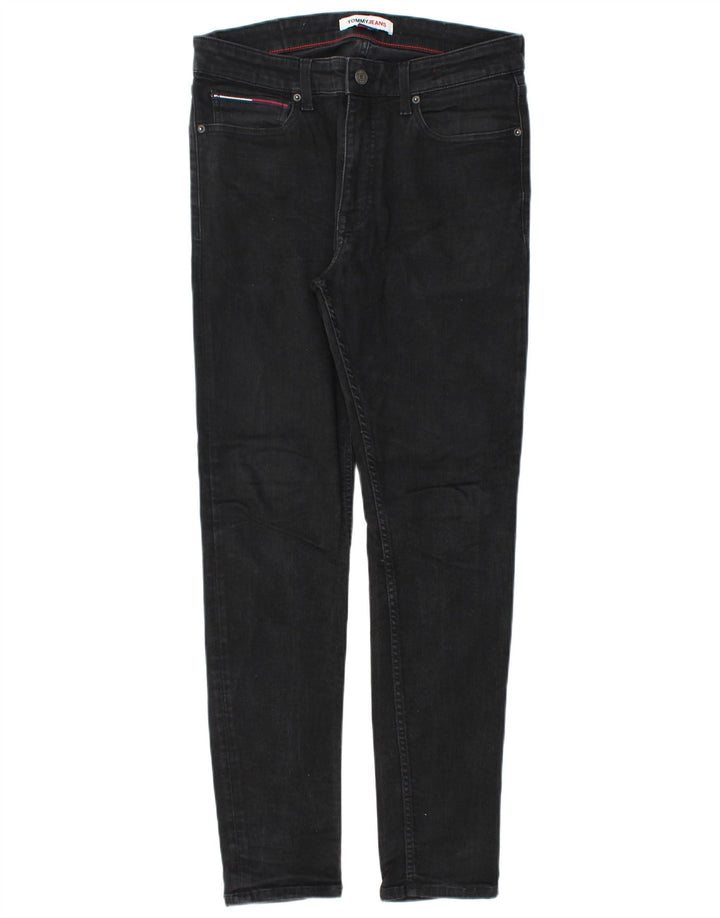 Tommy Hilfiger Herren Slim Jeans W32 L32 Schwarz Baumwolle