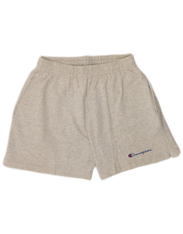 Champion Sportshorts für Jungen, 11–12 Jahre, groß, grau gesprenkelte Baumwolle