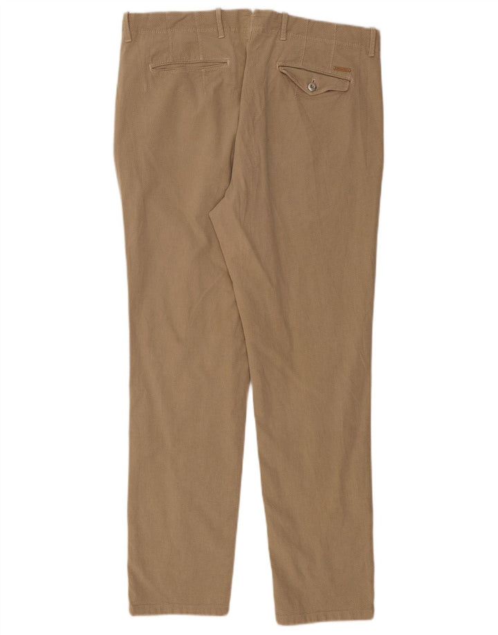 MASSIMO DUTTI Herren Slim Fit Chinohose EU 46 XL W36 L30 Beige Baumwolle