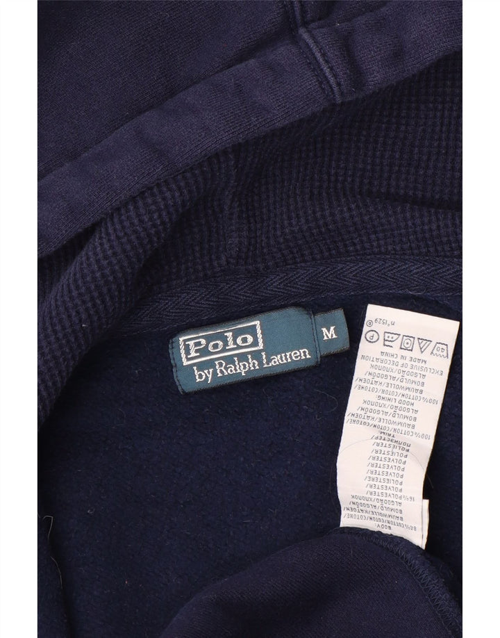 Polo Ralph Lauren Herren-Kapuzenpullover mit Reißverschluss, mittlere marineblaue Baumwolle
