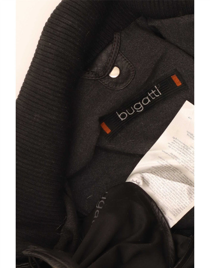 Bugatti Herren Lederjacke UK 40 Large Schwarz