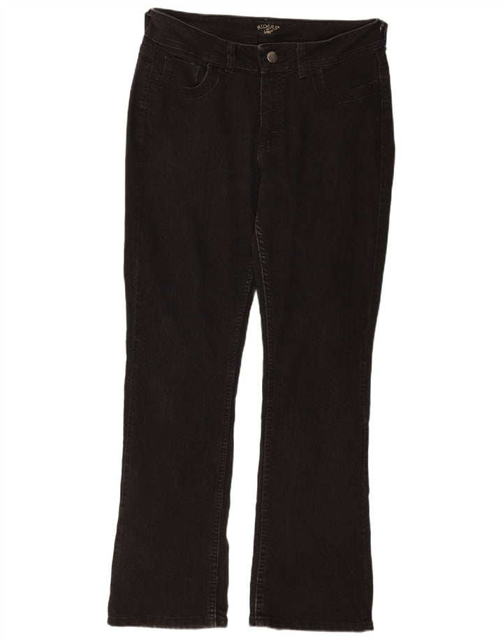 Lee Damen Riders Bootcut Jeans US 12 Large W32 L21 Schwarze Baumwolle