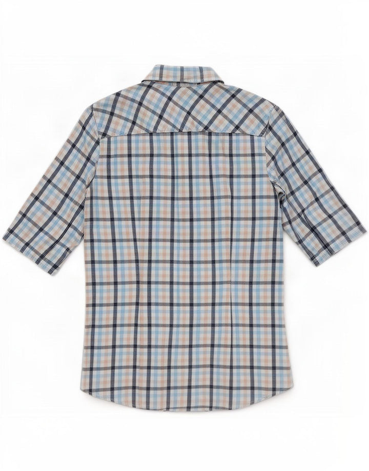Tommy Hilfiger Damen Kurzarmhemd US 8 Medium Mehrfarbig Gingham
