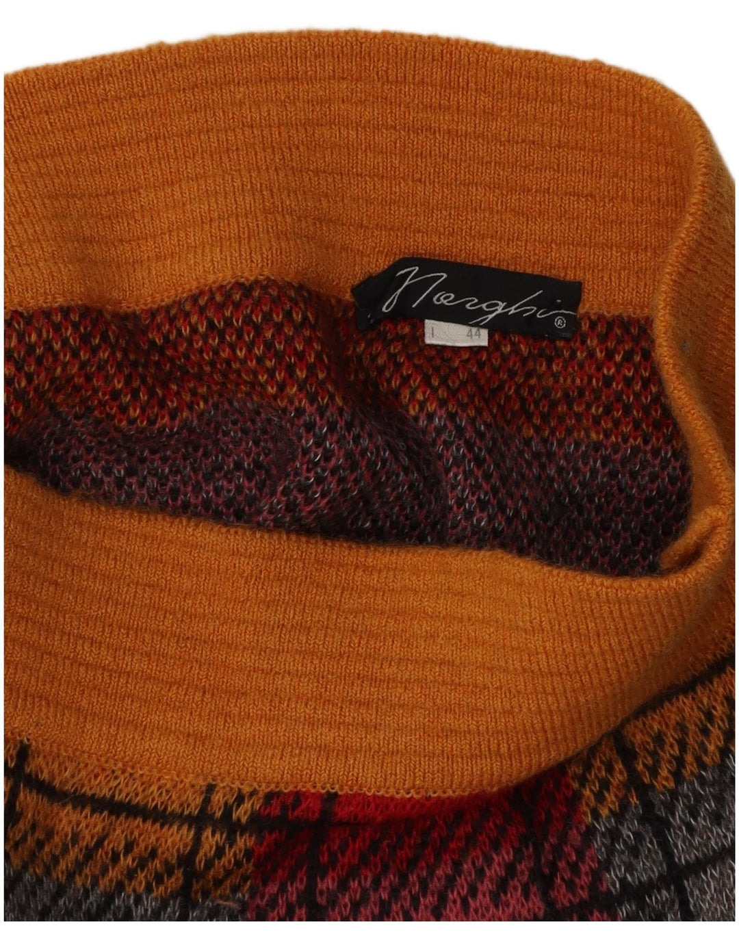 Vintage Damen Strick-Bleistiftrock IT 44 Medium W26 Mehrfarbig kariert