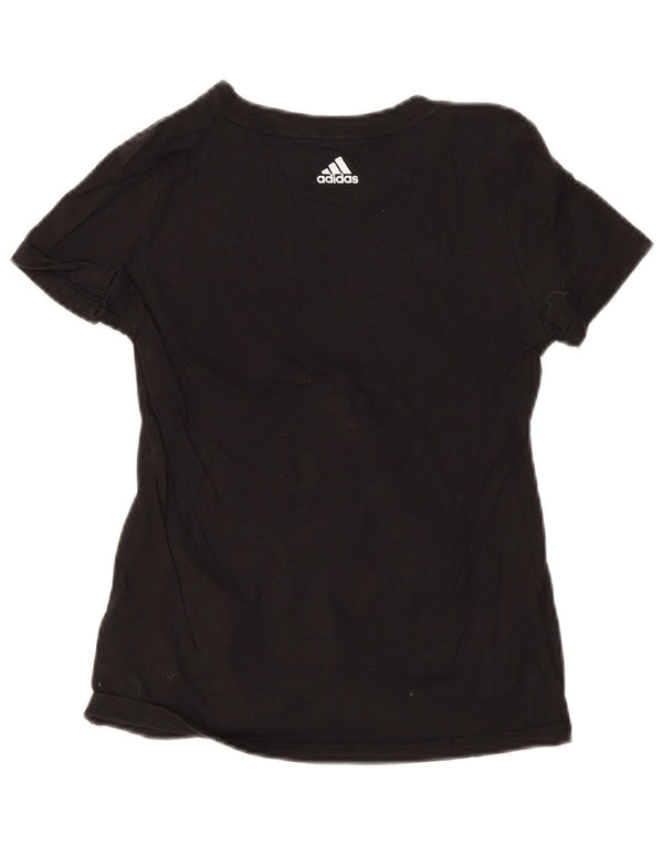 Adidas Mädchen Grafik T-Shirt Top 11–12 Jahre schwarze Baumwolle