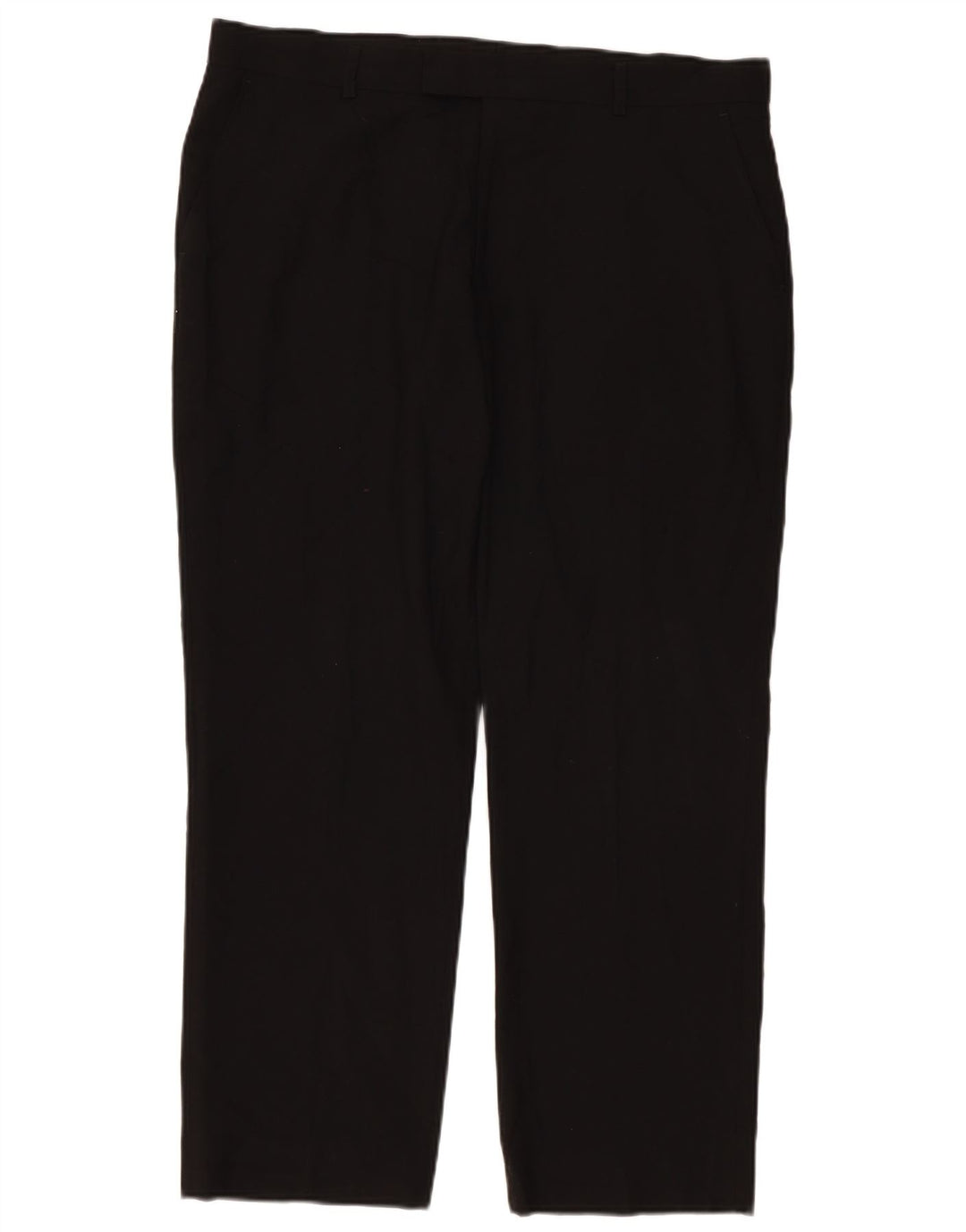 Marks & Spencer Herren-Anzughose mit maßgeschneiderter Passform, W38, L29, schwarzes Polyester