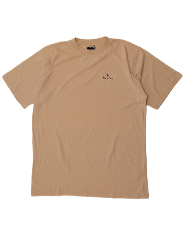 Kappa Herren T-Shirt Top Large Beige Baumwolle