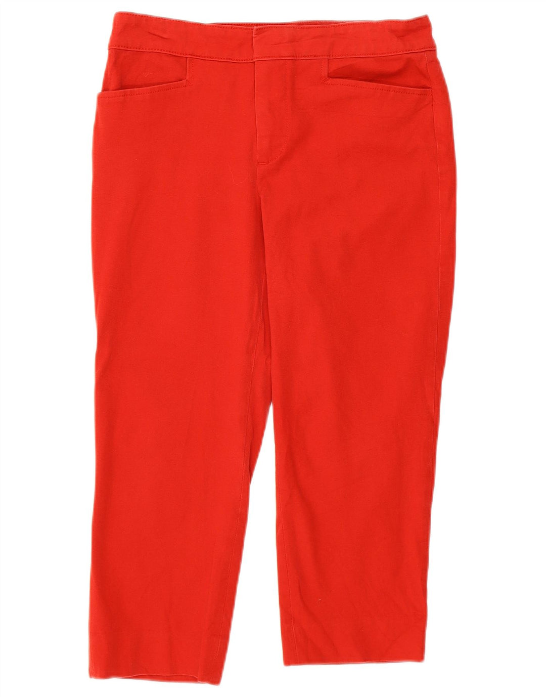 Chaps gerade Capri-Hose für Damen, US 4, Größe S, W28, L20, rote Baumwolle