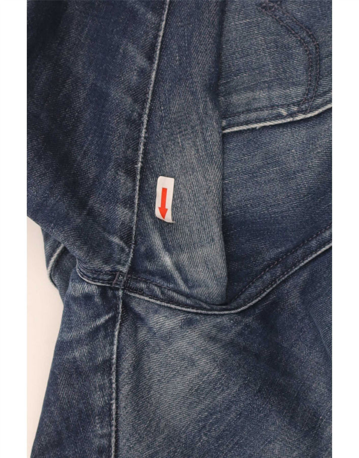Levi's Herren Distressed Straight Jeans W33 L34 Blaue Baumwolle