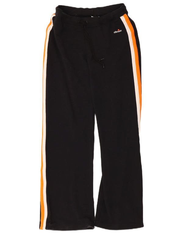 Ellesse Damen-Trainingshose, UK 12, Mittelschwarz, Colourblock-Baumwolle