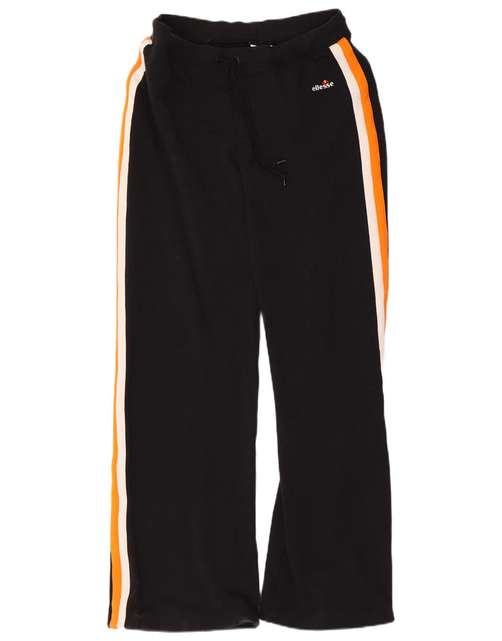 Ellesse Damen-Trainingshose, UK 12, Mittelschwarz, Colourblock-Baumwolle