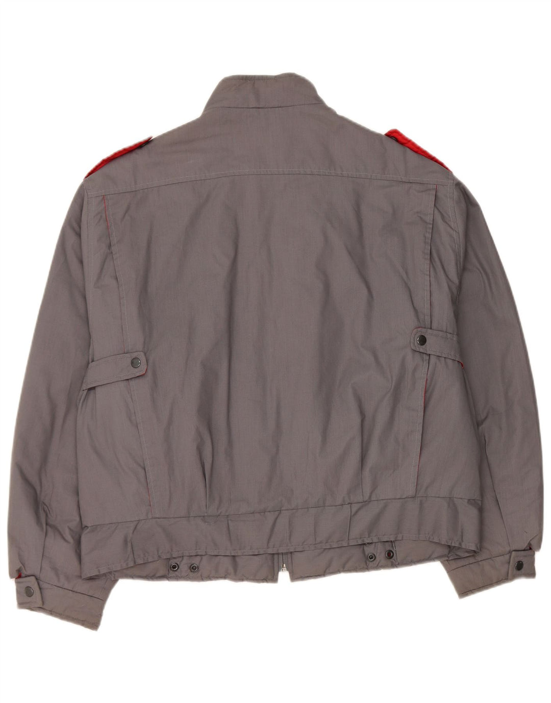 Vintage Damen Übergroße Militär-Bomberjacke IT 48 XL Marineblau