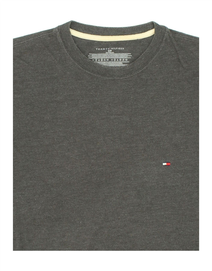 TOMMY HILFIGER Mens T-Shirt Top Small Grey Cotton Vintage Tommy Hilfiger and Second-Hand Tommy Hilfiger from Messina Hembry 
