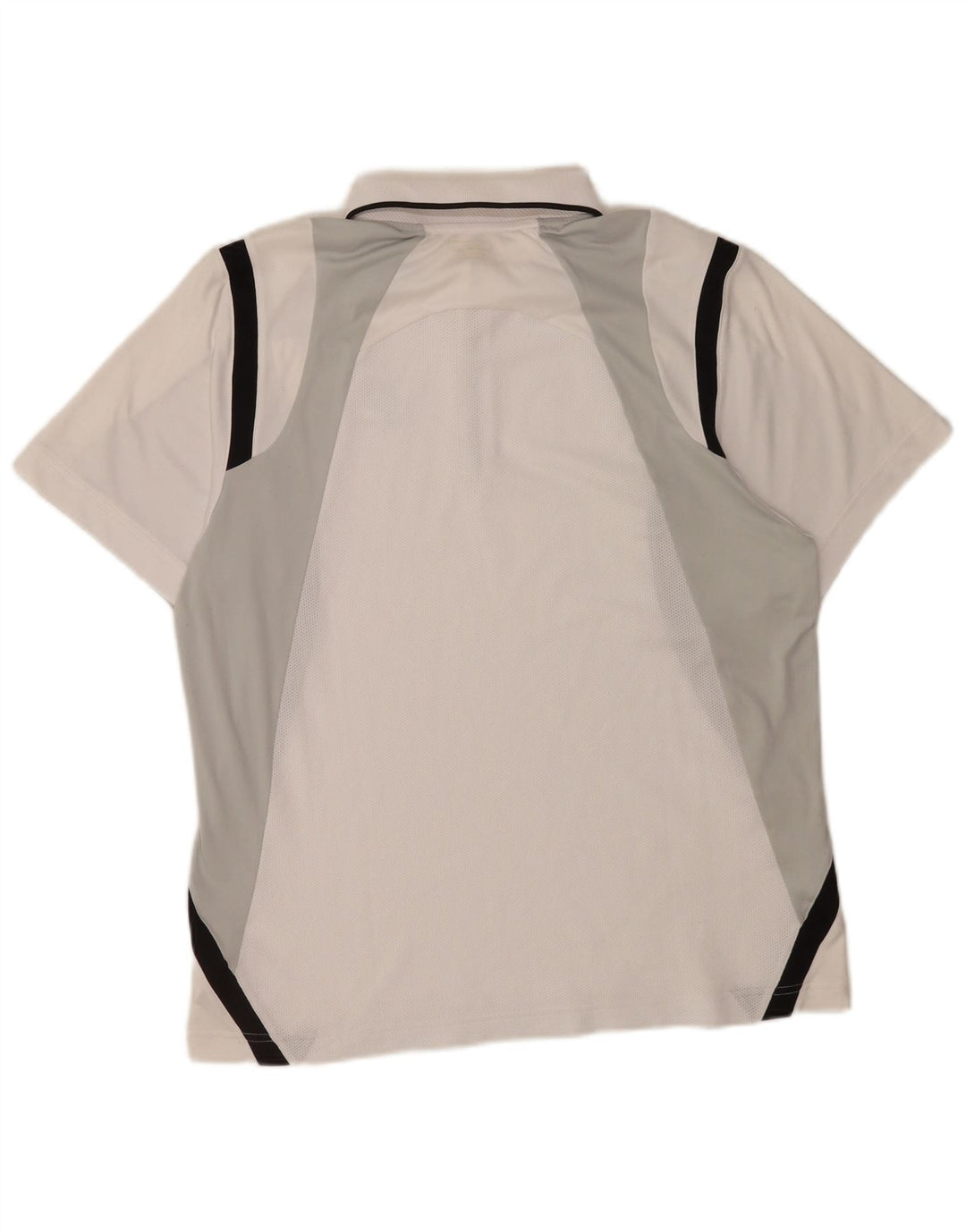 Lotto Herren-Poloshirt, groß, weißes Colourblock-Polyester