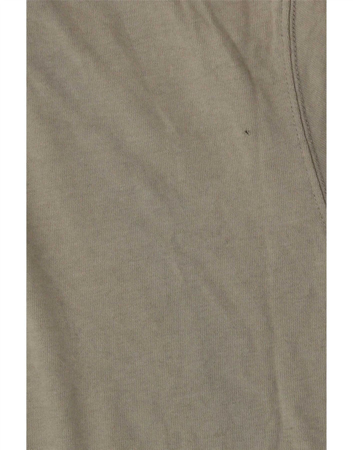 Jack Wills Herren Relaxed Fit T-Shirt-Oberteil aus mittlerer Khaki-Baumwolle