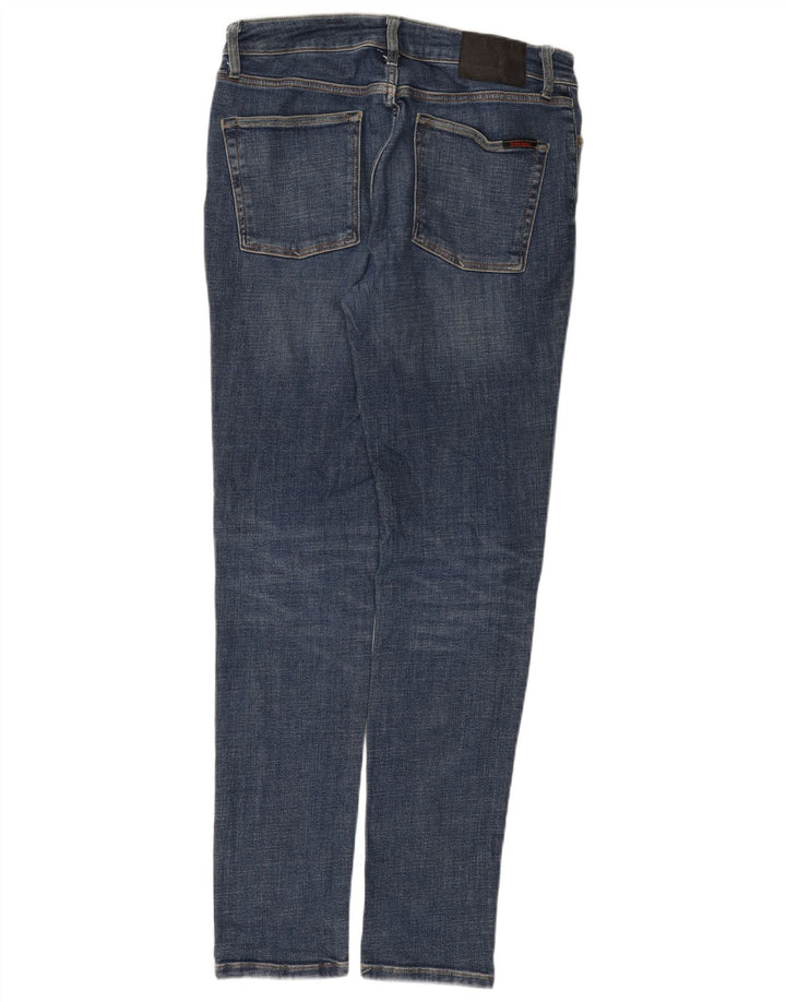 Superdry Herren Slim Jeans W34 L34 Blaue Baumwolle