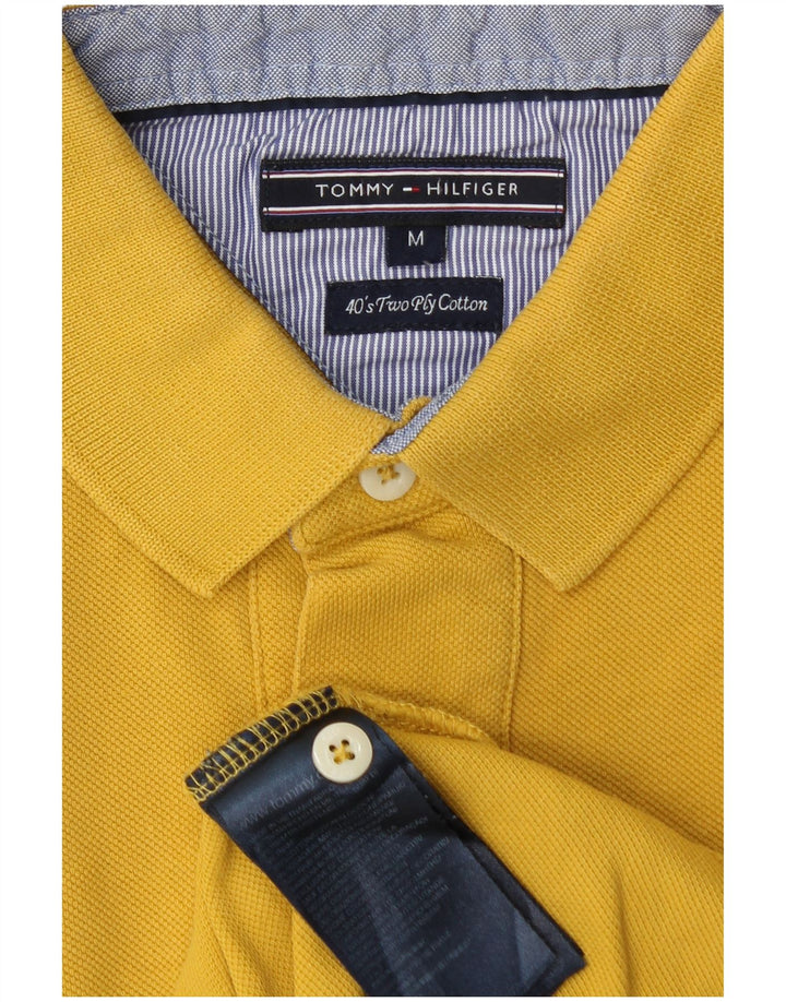 Tommy Hilfiger Herren-Poloshirt aus mittelgelber Baumwolle