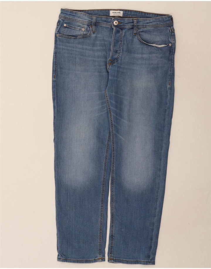 Jack & Jones Herren Slim Jeans W34 L30 Blaue Baumwolle