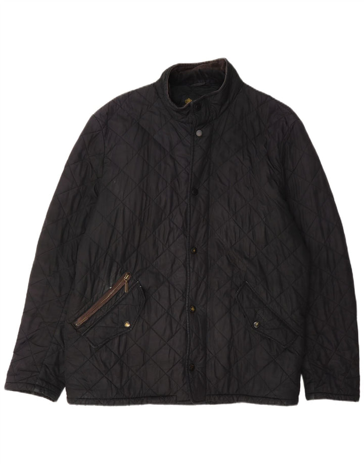 Barbour Herren Steppjacke UK 40 Large Schwarz