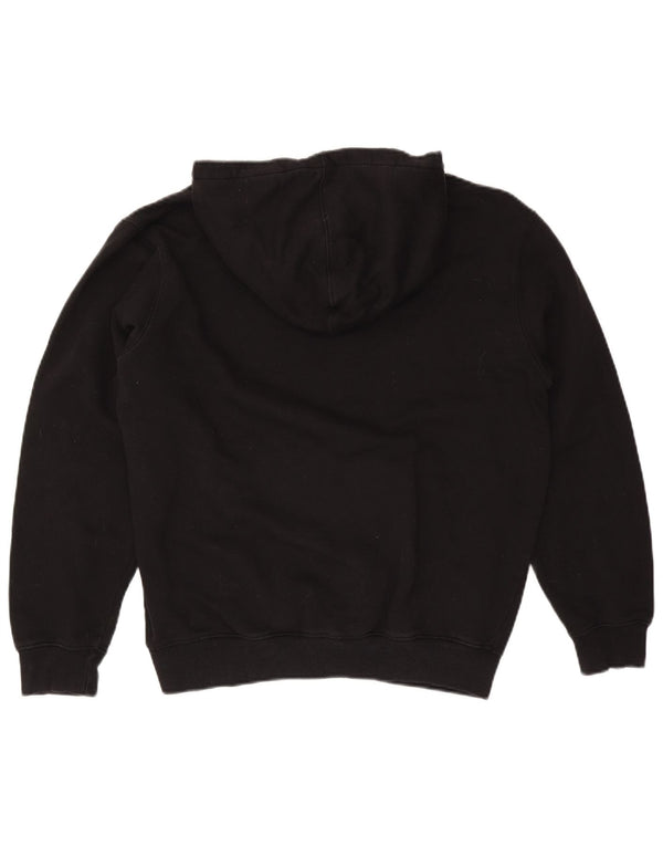 Hard Rock Cafe Mens London Graphic Hoodie Jumper Large Black Cotton