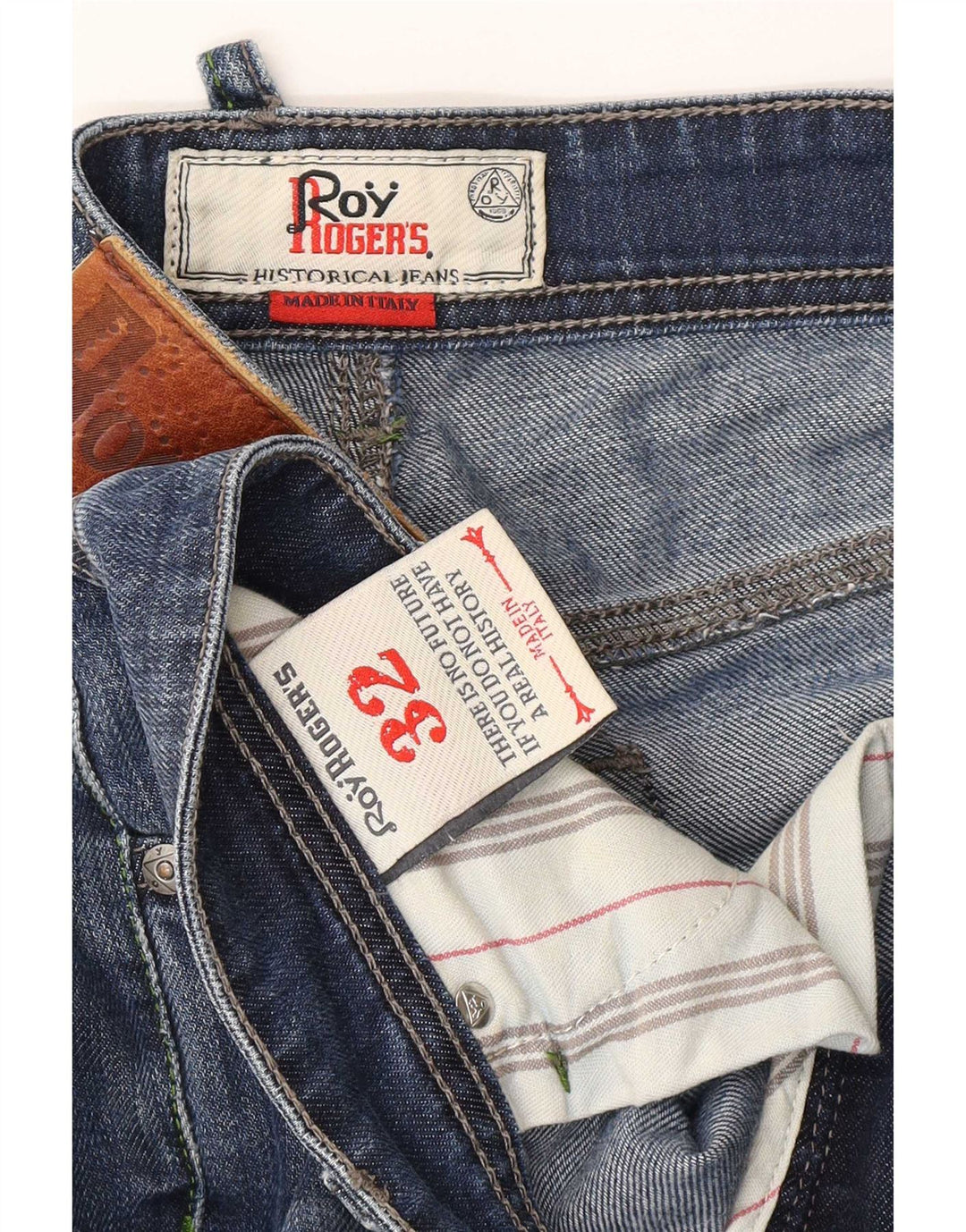 Roy Rogers Damen Slim Jeans W32 L28 Blaue Baumwolle